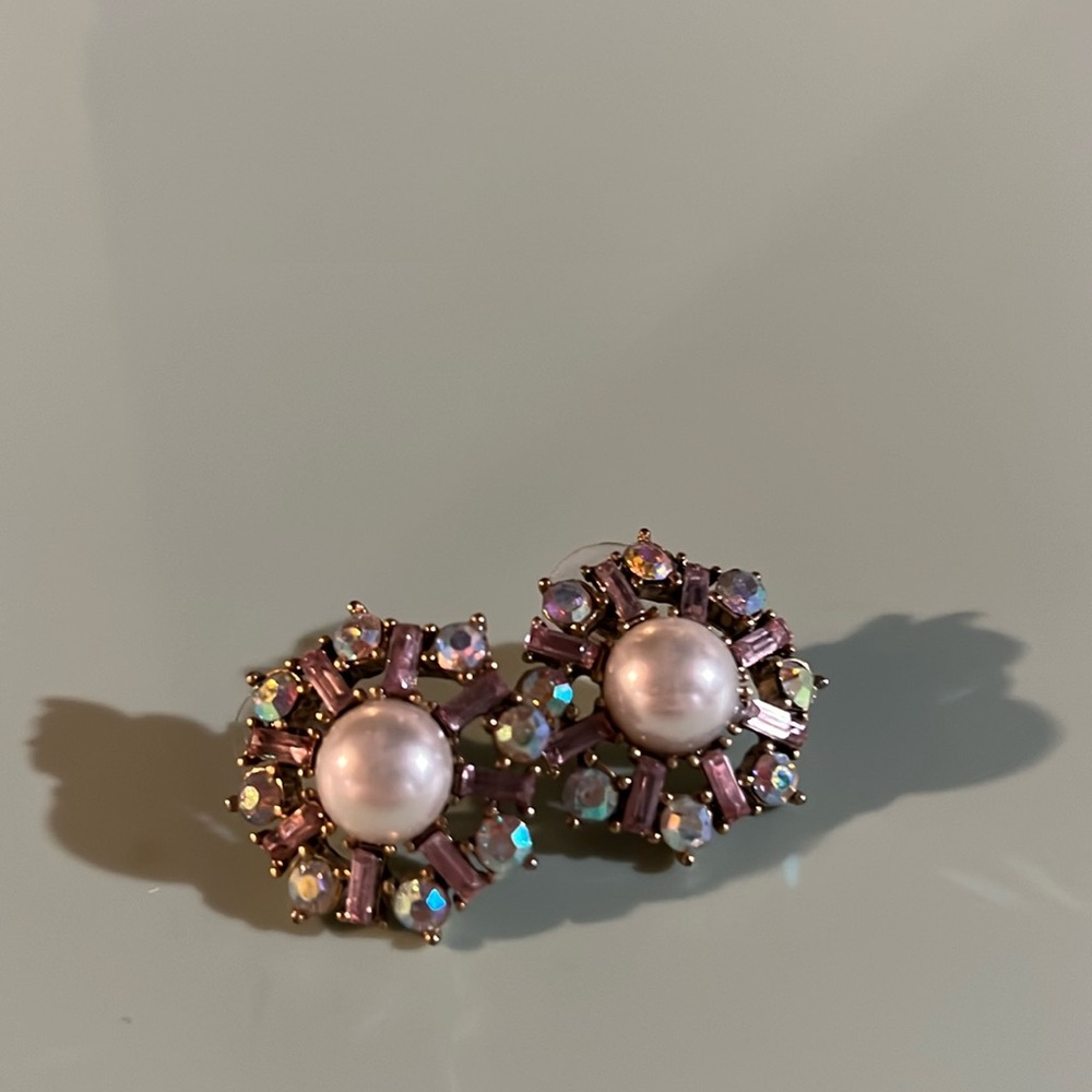 Betsey Johnson Pearl Stud Earrings